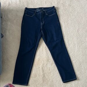 OLD NAVY WOW STRAIGHT LEG Women's Dark Blue Jeans